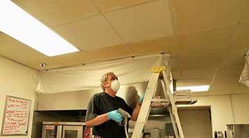 Commercial Ceiling Tile Cleaning